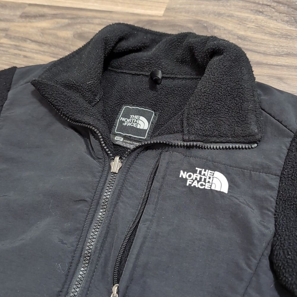 The North Face Women's M/TP Denali Fleece Jacket Black Zip Pockets 32E